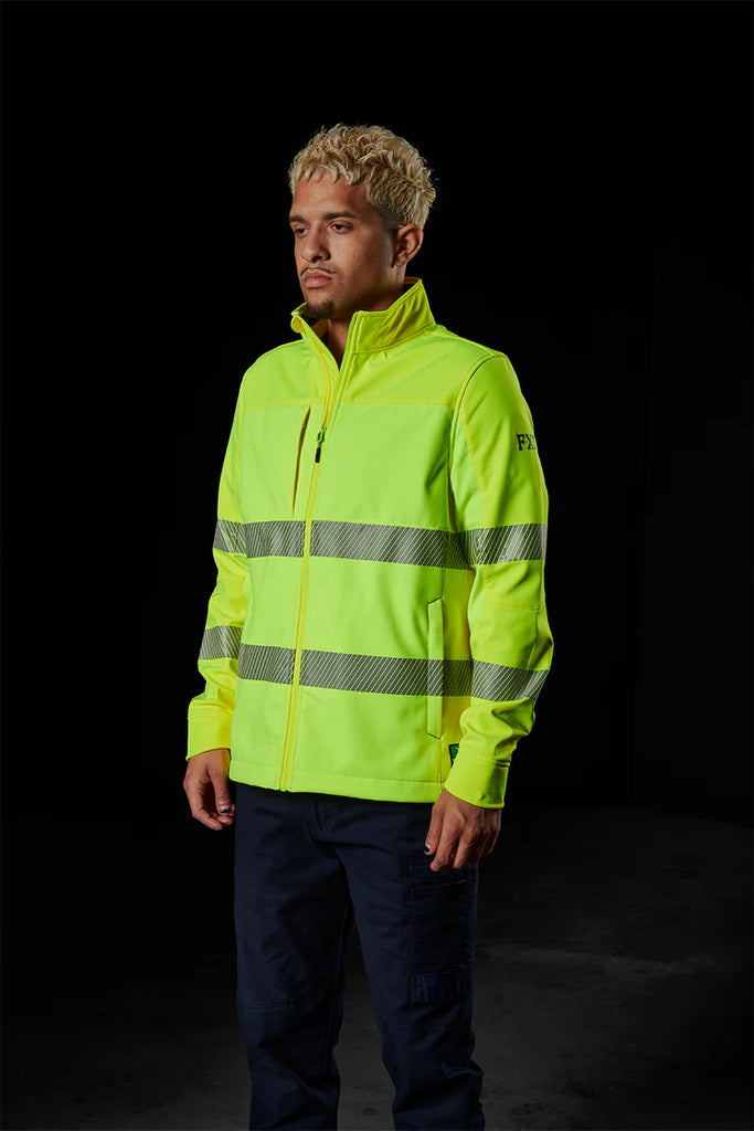 FXD WO-3T Hi Vis Taped Soft Shell Jacket