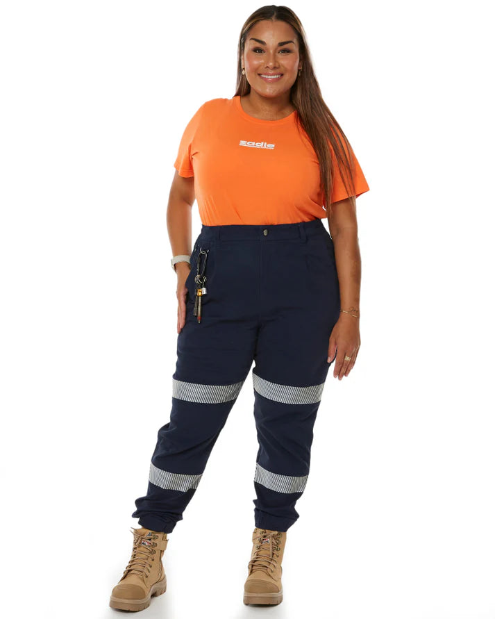 Zadie The Workz Pant - High Waisted Reflective