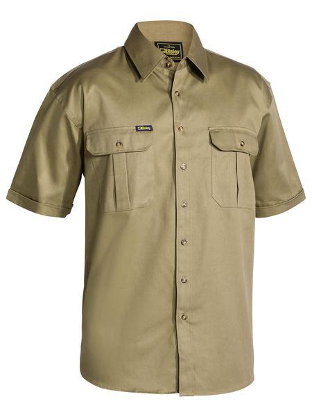 Bisley Original Cotton Mens Drill Shirt - Short Sleeve