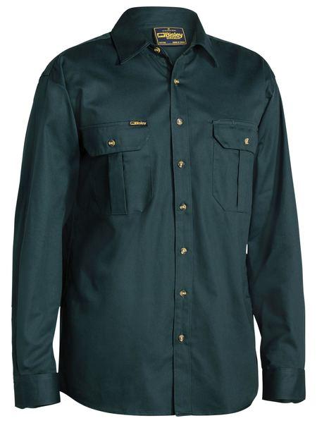 Bisley Original Cotton Mens Drill Shirt - Long Sleeve