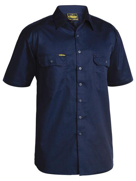 Bisley Cool Lightweight Mens Drill Shirt - Short Sleeve