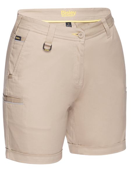 Bisley Womens Stretch Mid Rise Short