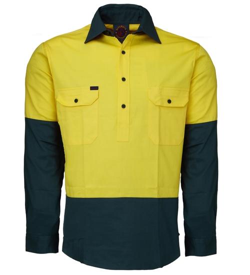 Hi Vis L/S C/F Drill Shirt