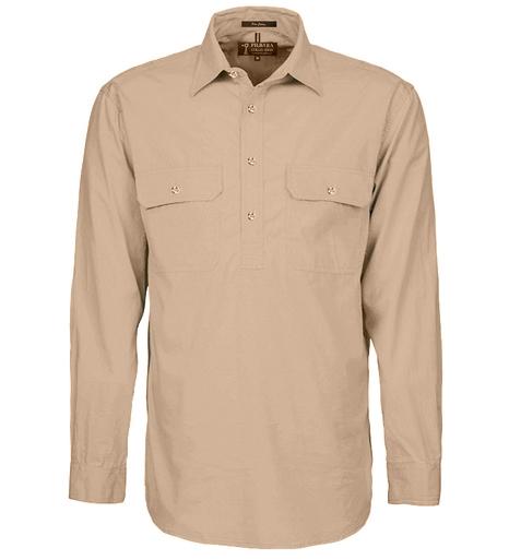 Pilbara Closed Front L/S Shirt