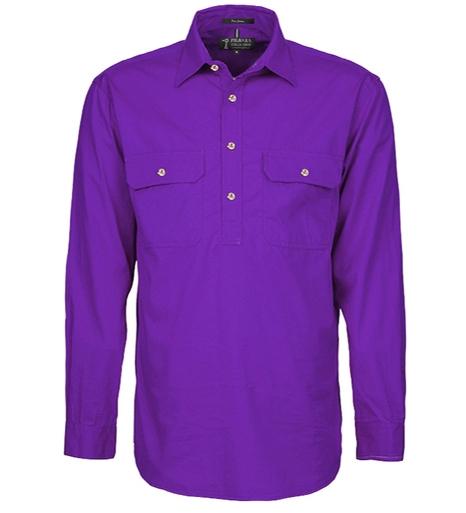 Pilbara Closed Front L/S Shirt