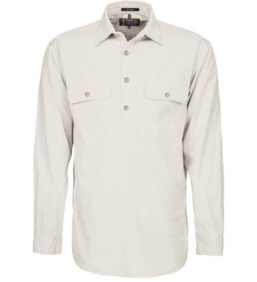 Pilbara Closed Front L/S Shirt