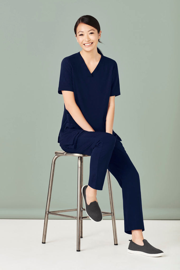 SCRUB Ladies V-neck M-pkt Top